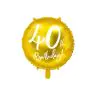 Foil balloon Happy Birthday 40th, FB24M-40-019