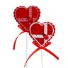 Heart 8 cm  on a 40cm stick, E0430.115