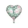 Фольгированый шар Heart with flowers, FB124