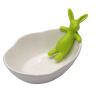 Decorative tray with bunny, 90405