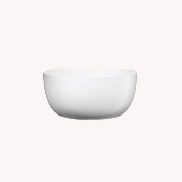 Keramisks puķu pods Bowl Basel balts, glancēts, p16cm, 59709