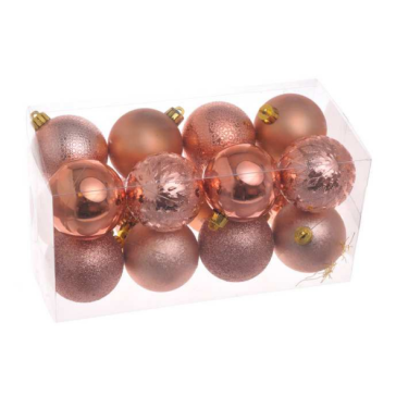 Ziemassvētku bumbuļi 6cm 16gab 158CAN6-16