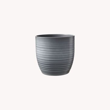 Keramikas puķu pods "Bergamo", gaiši pelēks, p13cm, 59450