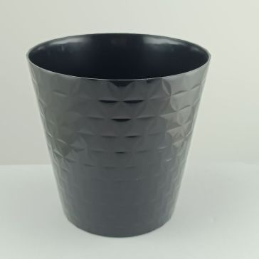 Flower pot Diamond black, DIAMOND