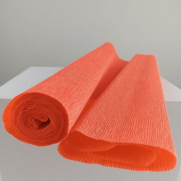 Креповая бумага оранжевая 50см x 2,5м, TKRE581