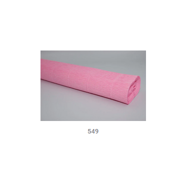 Crepe paper light pink 50cm x 2.5m, 549