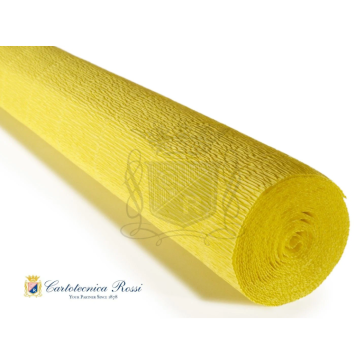 Crepe paper bright yellow 50cm x 2.5m, 575