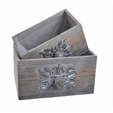 Koka kastītes-atvilknes, pelēkas, 2gab, 31CAN8WK811