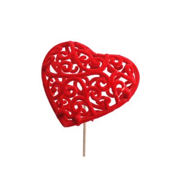 Heart Baroque on a 50cm stick, D7cm, K20300