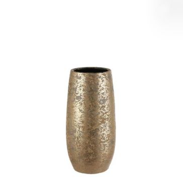 Vase CLEMENTE, gold, ceramics, D17.5cm, H35cm, 1055439