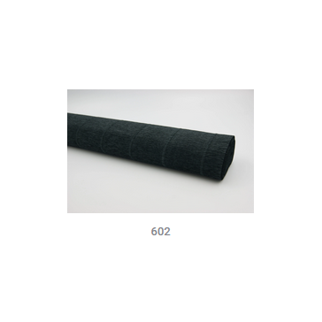 Kreppapīrs melns, P50cm x 2.5m, 602