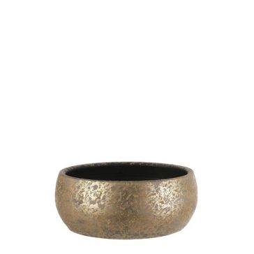 Dekoratīvs pods CLEMENTE, zelta, D37cm, H15cm, 1055442