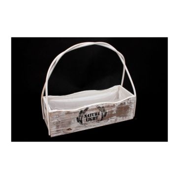 Wooden box with handle, F3-16BW289R