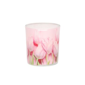 Scented candle in a glass container, FLORAL HAPPINESS, 607288