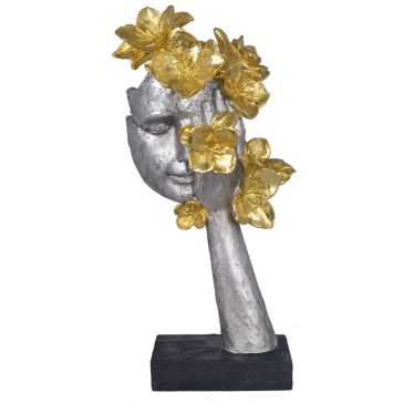 Decor - Face with flowers , 6655