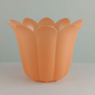 Deco plastic pot Laura mandarin, W890706015