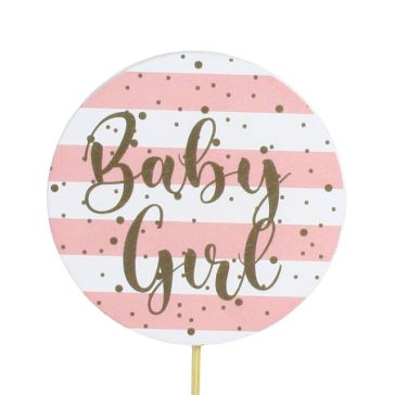 Dekors Baby Girl uz kociņa 50 cm, 93147023