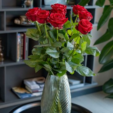 Розы Red Naomi (9ШТ|50CM)