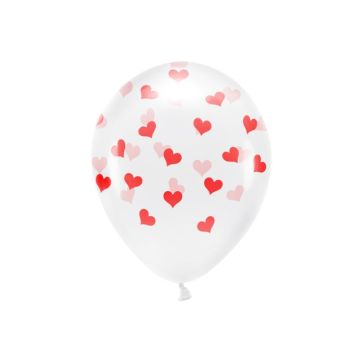 Eco balons Hearts, ECO33C-200-099R-6