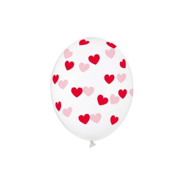 Balons Hearts Crystal Clear, SB14P-228-099R