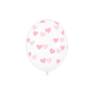 Balons Hearts Crystal Clear, SB14P-228-099P