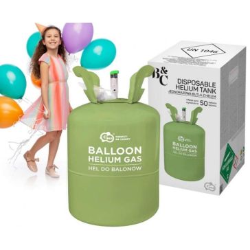 Balloon with helium - gas for 50 balloons, HG-BJ50