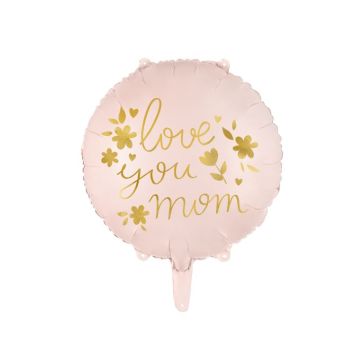 Фольгированый шар Love you mom, FB128