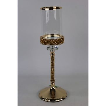 Glass candle holder, SAC-HJ11398-M