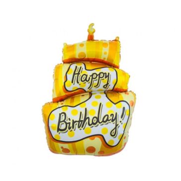 Фольгированный воздушный шар Happy birthday Cake, FG-HTHB
