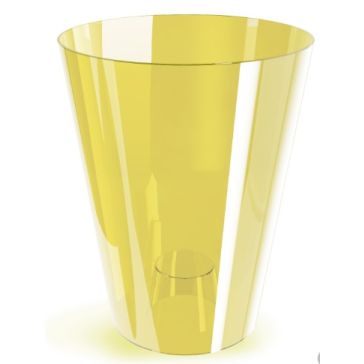 Plastic orchid pot, 12PSYEL