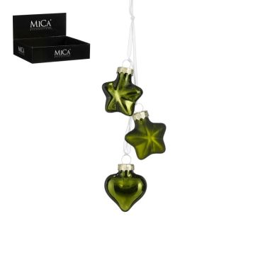 Christmas tree glass decoration, 1180018