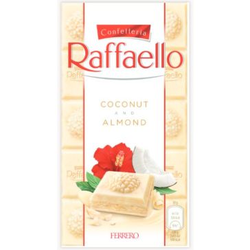 RAFFAELLO baltās šokolādes tāfelīte 90g