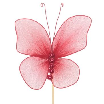 Бабочка 10 см на палочке 50 cm, K42575