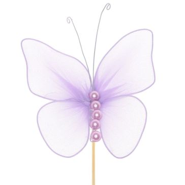 Бабочка 10 см на палочке 50 cm, K42578