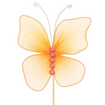 Бабочка 10 см на палочке 50 cm, K42579