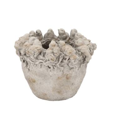 Concrete flower pot - Birds, 571307