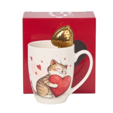 Krūze ar tējas uzlējumu, CAT WITH TOY
