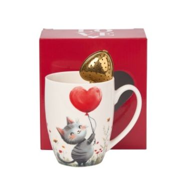 Krūze ar tējas uzlējumu, CAT WITH BALLOON