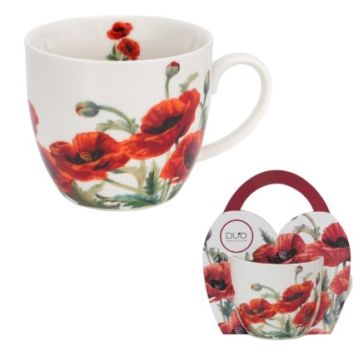 Krūze papīra piedurknē, CLASSIC POPPIES