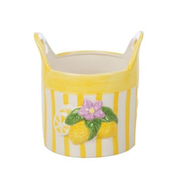 Ceramic flower pot Lemon, 61070
