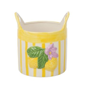 Ceramic flower pot Lemon, 61071