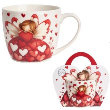 Mug in a paper sleeve, ANGEL
