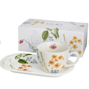 Brokastu komplekts - liela krūze un apakštase, COLORS OF NATURE