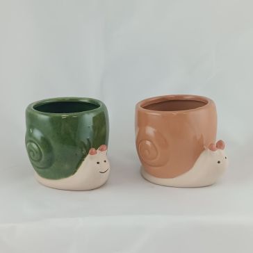 Decorative flower pot Snail, 1191935