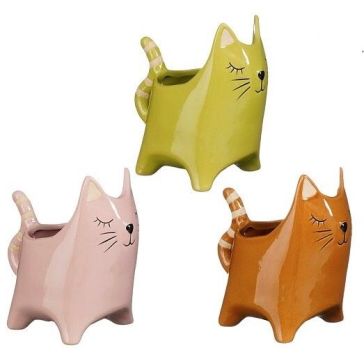 Decorative flower pot Cat, 1195408