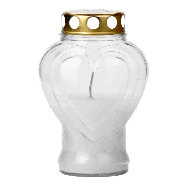 Svece stikla traukā, 45h, 83B