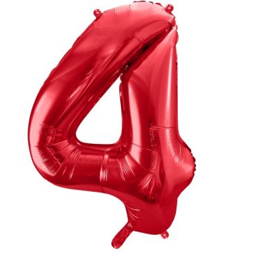 Folijas balons Cipars "4", FB1M-4-007