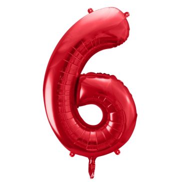 Folijas balons Cipars "6", FB1M-6-007