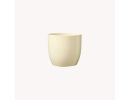 Ceramic flower pot Basel cream, matt, 14cm, 59333