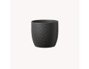 Ceramic flower pot Boston dark gray, matt, p14cm, 59299